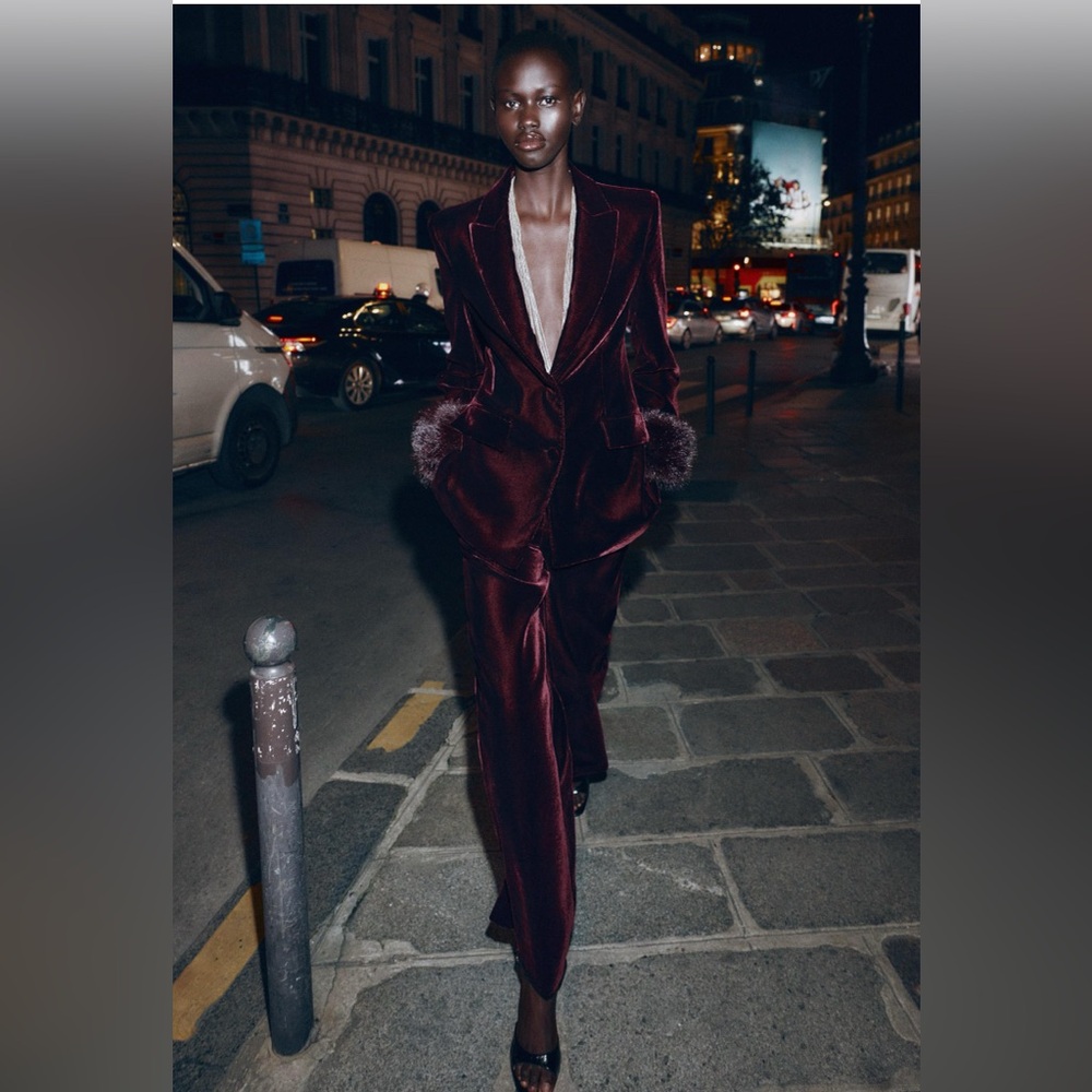 Elegant Burgundy two piece Blazer and Pants set. NWT❣️